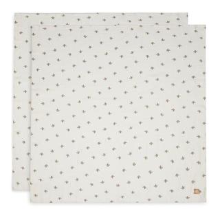 Jollein 2 otulacze niemowlęce Hydrophilic 115x115 cm Dzikie Róże ROSEHIP Mimisia.pl
