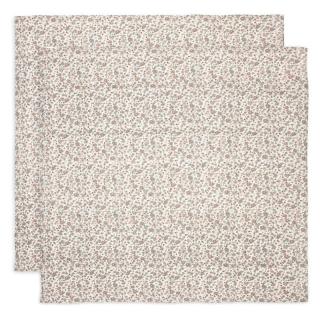 Jollein 2 otulacze niemowlęce Hydrophilic 115x115 cm Kwiaty RETRO FLOWERS Mimisia.pl