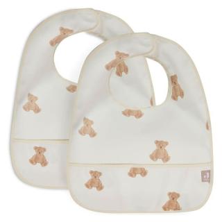 Jollein 2 śliniaki wodoodporne z kieszonką Misie TEDDY BEAR Mimisia.pl