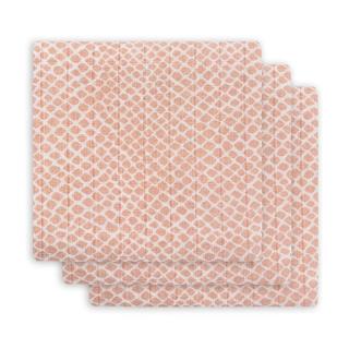 Jollein 3 pieluszki niemowlęce Hydrophlic 70x70 cm SNAKE Pale Pink Mimisia.pl