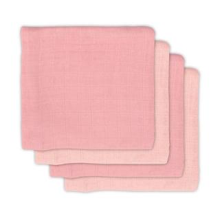 Jollein 4 pieluszki bambusowe 70x70 cm BAMBOO Pale Pink Mimisia.pl