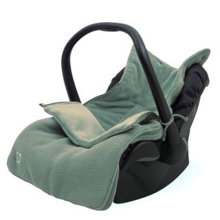 Jollein ciepły śpiworek do wózka i fotelika BASIC KNIT Ash Green Mimisia.pl