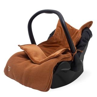 Jollein ciepły śpiworek do wózka i fotelika BASIC KNIT Caramel Mimisia.pl