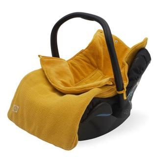 Jollein ciepły śpiworek do wózka i fotelika BASIC KNIT Ocher Mimisia.pl