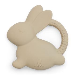 Jollein gryzak dla niemowlaka kauczuk naturalny Króliczek BUNNY Nougat Mimisia.pl