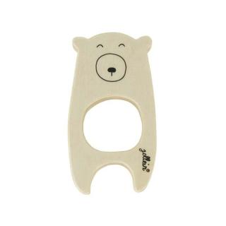 Jollein gryzak drewniany Miś TEDDY BEAR Mimisia.pl