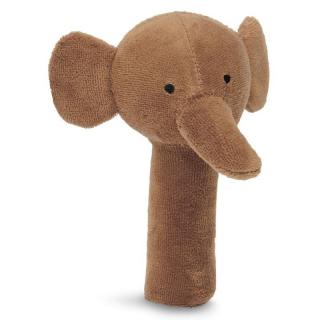 Jollein grzechotka dla Niemowlaka miękka Słoń ELEPHANT Caramel Mimisia.pl