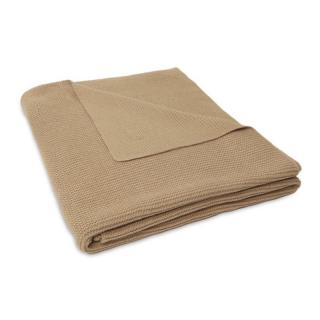 Jollein kocyk do wózka fotelika i kołyski tkany 100x75 cm BASIC KNIT Biscuit Mimisia.pl