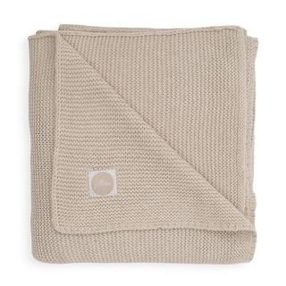 Jollein kocyk do wózka fotelika i kołyski tkany 100x75 cm BASIC KNIT Nougat Mimisia.pl