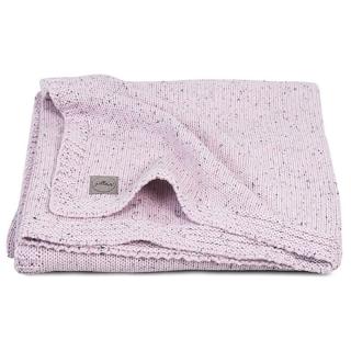 Jollein kocyk do wózka fotelika i kołyski tkany 100x75 cm CONFETTI KNIT Vintage Pink Mimisia.pl