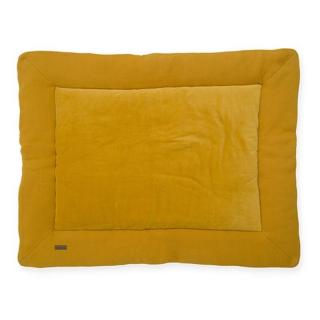 Jollein mata niemowlęca dwustronna do zabawy 100x80 cm BRICK VELVET Mustard Mimisia.pl