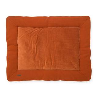 Jollein mata niemowlęca dwustronna do zabawy 100x80 cm BRICK VELVET Rust Mimisia.pl