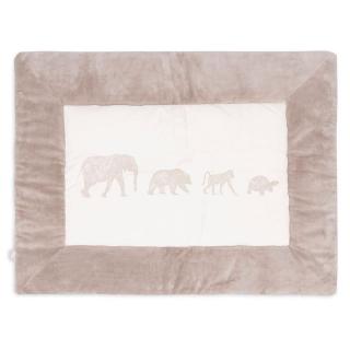 Jollein mata niemowlęca dwustronna do zabawy 95x75 cm Safari ANIMALS Nougat Mimisia.pl