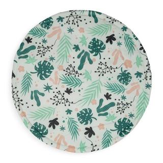 Jollein mata niemowlęca okrągła do zabawy i raczkowania 92 cm Liście LEAVES Mimisia.pl