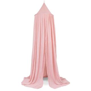 Jollein moskitiera baldachimowa nad łóżeczko niemowlęce 245 cm VINTAGE Blush Pink Mimisia.pl