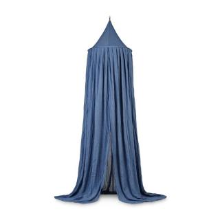 Jollein moskitiera baldachimowa nad łóżeczko niemowlęce 245 cm VINTAGE Jeans Blue Mimisia.pl