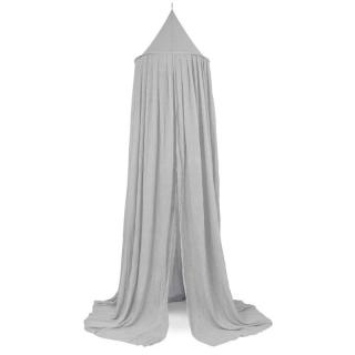 Jollein moskitiera baldachimowa nad łóżeczko niemowlęce 245 cm VINTAGE Soft Grey Mimisia.pl