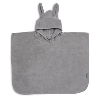 Jollein ponczo kąpielowe z kapturem 65x62 cm Króliczek RABBIT Storm Grey Mimisia.pl