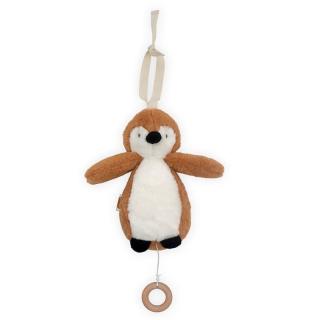 Jollein pozytywka do usypiania noworodka Pingwinek PENGUIN Caramel Mimisia.pl