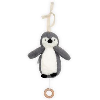 Jollein pozytywka do usypiania noworodka Pingwinek PENGUIN Storm Grey Mimisia.pl