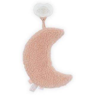 Jollein przytulanka dou dou z zawieszką na smoczek Księżyc MOON Pale Pink Mimisia.pl