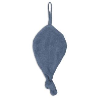 Jollein przytulanka dou dou z zawieszką na smoczek Listek LEAF Jeans Blue Mimisia.pl