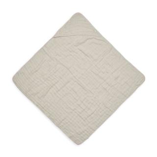 Jollein ręcznik z kapturkiem dla Niemowlaka 75x75 cm MUSLIN Nougat Mimisia.pl