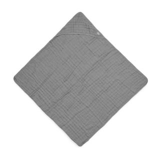 Jollein ręcznik z kapturkiem dla Niemowlaka 75x75 cm MUSLIN Storm Grey Mimisia.pl