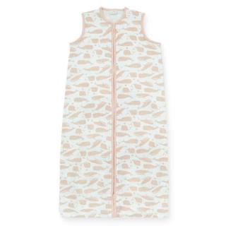 Jollein śpiworek niemowlęcy do spania 0,5 TOG WHALES Pale Pink 110 cm Mimisia.pl
