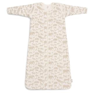Jollein śpiworek niemowlęcy do spania całoroczny z odpinanymi rękawami 4 Pory Roku ANIMALS NOUGAT 70 cm Mimisia.pl
