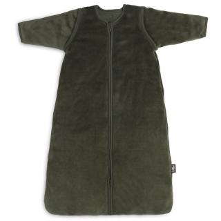 Jollein śpiworek niemowlęcy do spania całoroczny z odpinanymi rękawami 4 Pory Roku VELVET Leaf Green 70 cm Mimisia.pl
