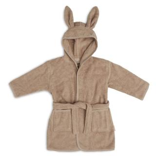 Jollein szlafroczek niemowlęcy z kapturem 1-2 lata Króliczek RABBIT FROTTE Biscuit Mimisia.pl