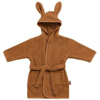 Jollein szlafroczek niemowlęcy z kapturem 1-2 lata Króliczek RABBIT FROTTE CARAMEL Mimisia.pl