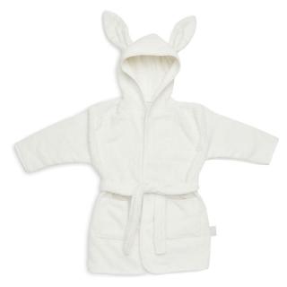 Jollein szlafroczek niemowlęcy z kapturem 1-2 lata Króliczek RABBIT FROTTE IVORY Mimisia.pl