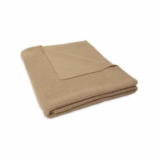 Kocyk dla niemowląt z dzianiny 75x100 cm Basic brązowy Jollein Mimisia.pl