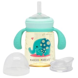 Marcus  Marcus kubek/butelka treningowa z ustnikiem i słomką 3D 2w1 180 ml Mint Ollie Mimisia.pl