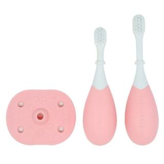 Marcus  Marcus pierwsze szczoteczki do nauki higieny jamy ustnej 2 szt Palm Grasp PINK Mimisia.pl