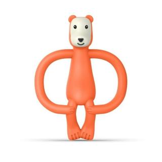 Matchstick Monkey gryzak silikonowy sensoryczny z mini szczoteczką Animals Bear Mimisia.pl