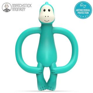 Matchstick Monkey gryzak silikonowy sensoryczny z mini szczoteczką Animals Dino Mimisia.pl