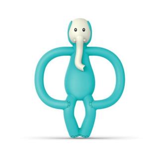 Matchstick Monkey gryzak silikonowy sensoryczny z mini szczoteczką Animals Elephant Mimisia.pl