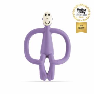 Matchstick Monkey gryzak silikonowy sensoryczny ze szczoteczką Purple Mimisia.pl