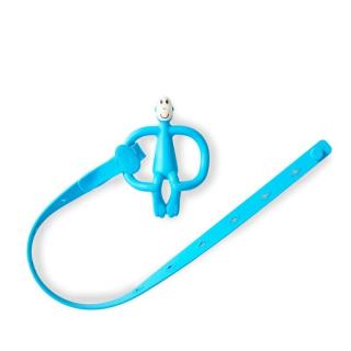 Matchstick Monkey zawieszka silikonowa długa do wózka 55 cm MULTI MAXI Blue Mimisia.pl