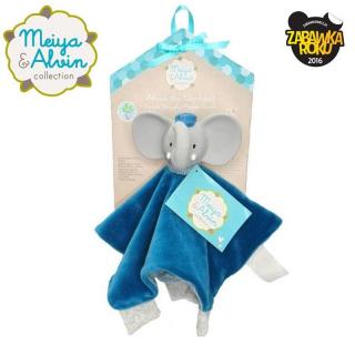 Meiya  Alvin - Przytulanka z gryzakiem z organicznego kauczuku Hevea Alvin Elephant Mimisia.pl