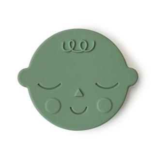 Mushie - Gryzak silikonowy FACE Pistachio Mimisia.pl