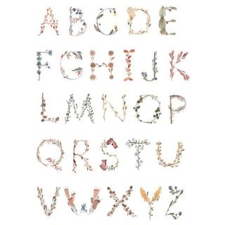 Mushie - Plakat Alphabet Large Mimisia.pl