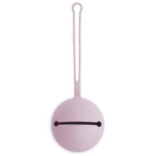 Mushie silikonowe etui pojemnik na smoczki Kula Ball Soft Lilac Mimisia.pl