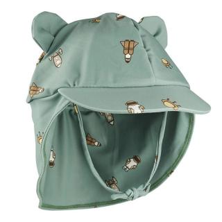 Nuuroo czapka kąpielowa ochrona UV UPF 50+ SPACE Light Green roz 52 Mimisia.pl
