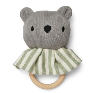Nuuroo - grzechotka z bawełny organicznej Frey Grey Mimisia.pl