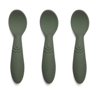 Nuuroo łyżeczki silikonowe dla niemowlaka 3 szt Dusty Green Mimisia.pl