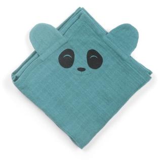 Nuuroo pieluszki dla noworodka 70x70 cm BIO muślin 2 szt PANDA Lead Mimisia.pl